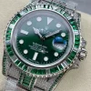 Rolex Submariner Iced Out Ref.116610LV Green Dial Green Bezel