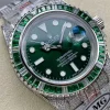 Rolex Submariner Iced Out Ref.116610LV Green Dial 40mm Green Bezel