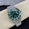 Rolex Submariner Iced Out Ref.116610LV Green Dial 40mm Green Bezel