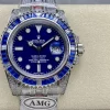 Rolex Submariner Iced Out Ref.116619LB Blue Dial Blue Bezel