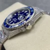 Rolex Submariner Iced Out Ref.116619LB Blue Dial Blue Bezel