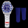 Rolex Submariner Iced Out Ref.116619LB Blue Clear Diamonds Bezel