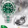 Rolex Submariner Iced Out Ref.116610LV Green Water Ghost