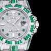 Rolex Submariner Iced Out Ref.116610LN Green-White Bezel