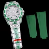 Rolex Submariner Iced Out Ref.116610LN Green-White Bezel