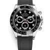 Rolex Cosmograph Daytona 116519LN Black Diamond Dial Oysterflex White Gold Mens Watch