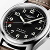 Spirit 42mm Black Dial Men's Automatic Leather Strap Watch