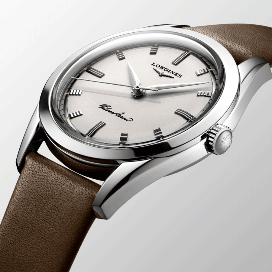 The  Hertiage Classic Silver Arrow Automatic Strap Watch