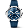 Aquatimer 42mm Blue Dial Men's Rubber Strap Chronograph Watch