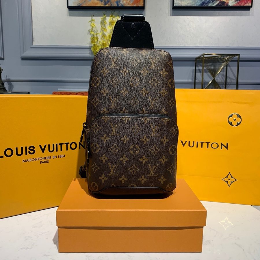 Louis Vuitton Avenue Sling Bag Monogram Canvas For Men, Men's Bag, Crossbody Bags 12.2in/31cm LV - Crozus