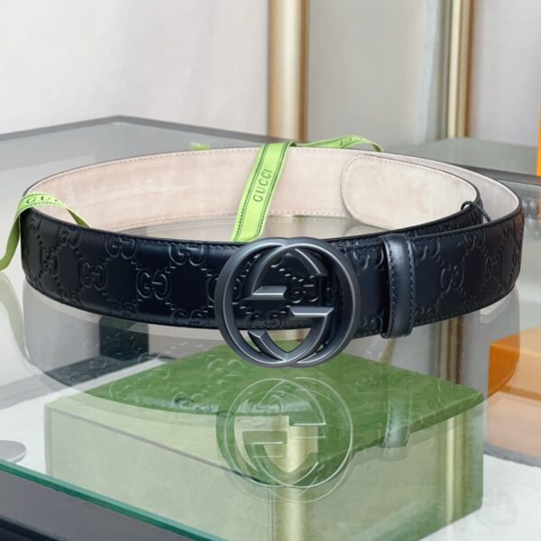 Gucci GG Marmont Reversible Belt Black, Women Belt - Crozus