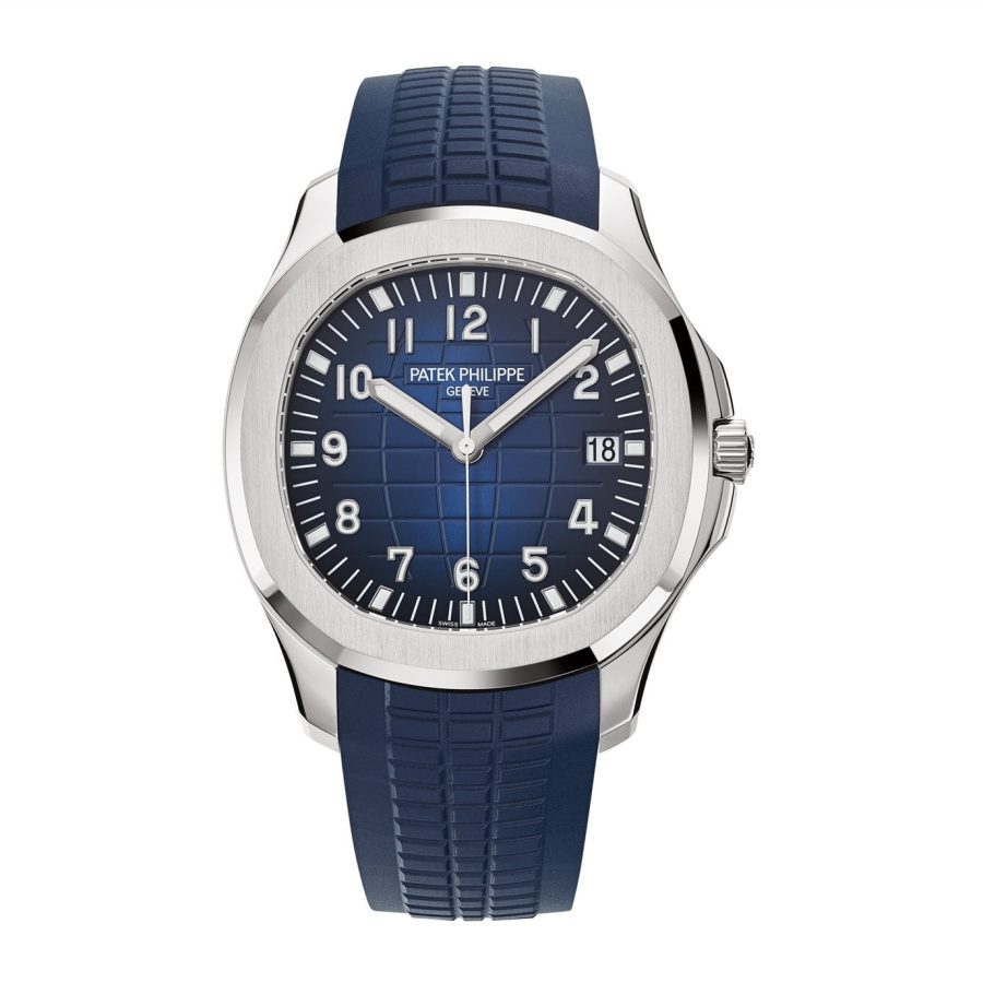 Patek Philippe Aquanaut Date, Sweep Seconds Watch, 18k White Gold 42,2 mm, Ref# 5168G-001