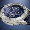 Patek Philippe Grand Complication, Platinum set with baguette diamonds and sapphires, 42mm, Ref# 5374/300P-001