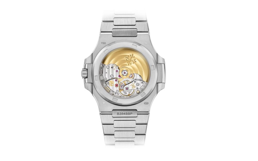 Patek Philippe Nautilus Date, Sweep Seconds Watch, 18k White Gold and 1,343 diamonds: ~18.73 ct., 40mm, Ref# 5719/10G-010