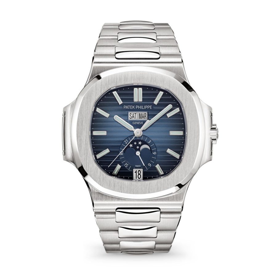 Patek Philippe Nautilus Annual Calendar, Moon Phases Watch, Stainless Steel, 40,5 mm, Ref# 5726/1A-014