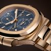 Patek Philippe Nautilus Travel Time Chronograph Watch, 18k Rose Gold, 40,5 mm, Ref# 5990/1R-001