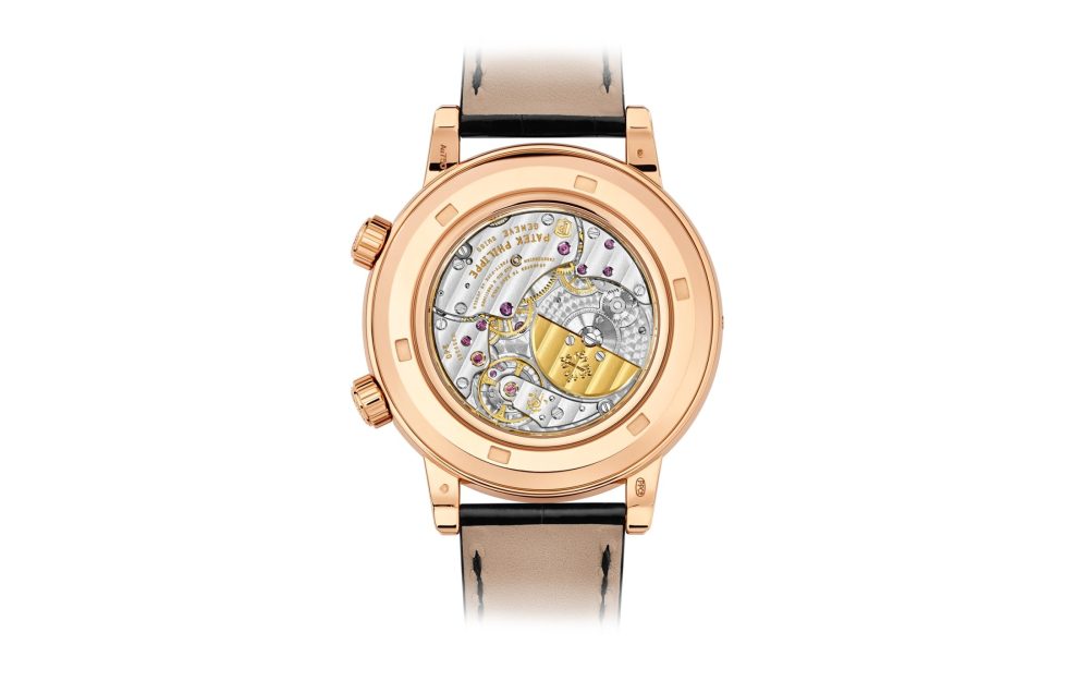 Patek Philippe Grand Complication, 18k Rose Gold set with baguette diamonds, 44mm, Astronomical, Ref# 6104R-001