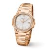 Patek Philippe Nautilus Quartz Diamond Ladies Watch, 18k Rose Gold, 32mm, Ref# 7010/1R-011