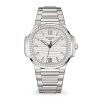 Patek Philippe Nautilus Ladies Automatic Watch, Stainless Steel and Diamonds, 35,2mm, Ref# 7118/1200A-010