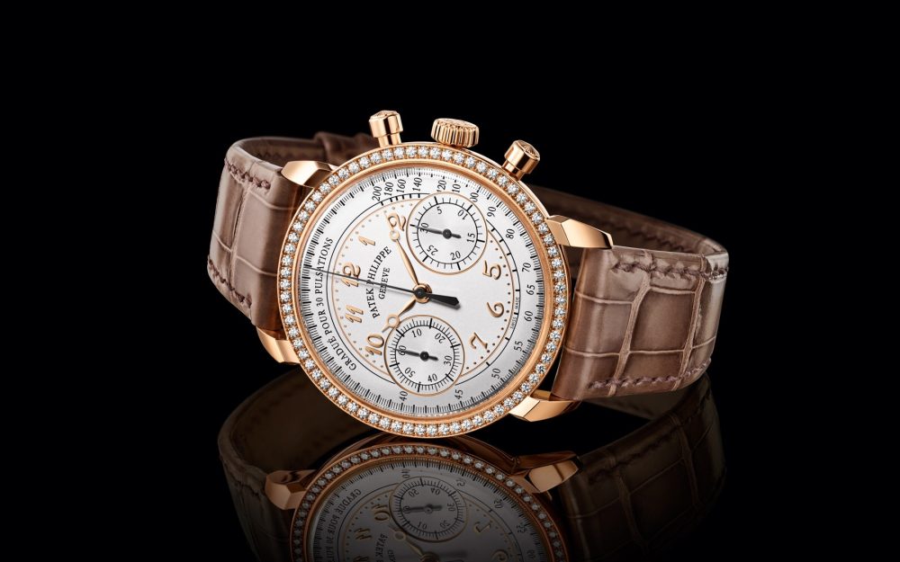 Patek Philippe Complication, 18k Rose Gold, Ladies Chronograph 38mm, 99 diamonds: ~0.99 ct., Ref# 7150/250R-001