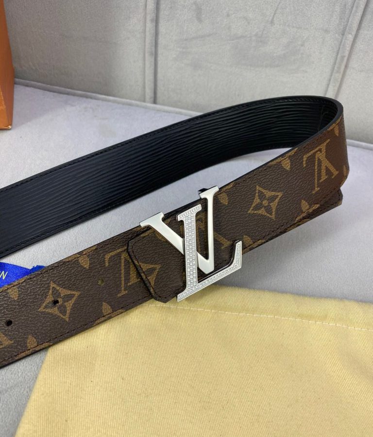 Louis Vuitton LV Diamond Reversible Belt Monogram Canvas, LV Women Belt - Crozus