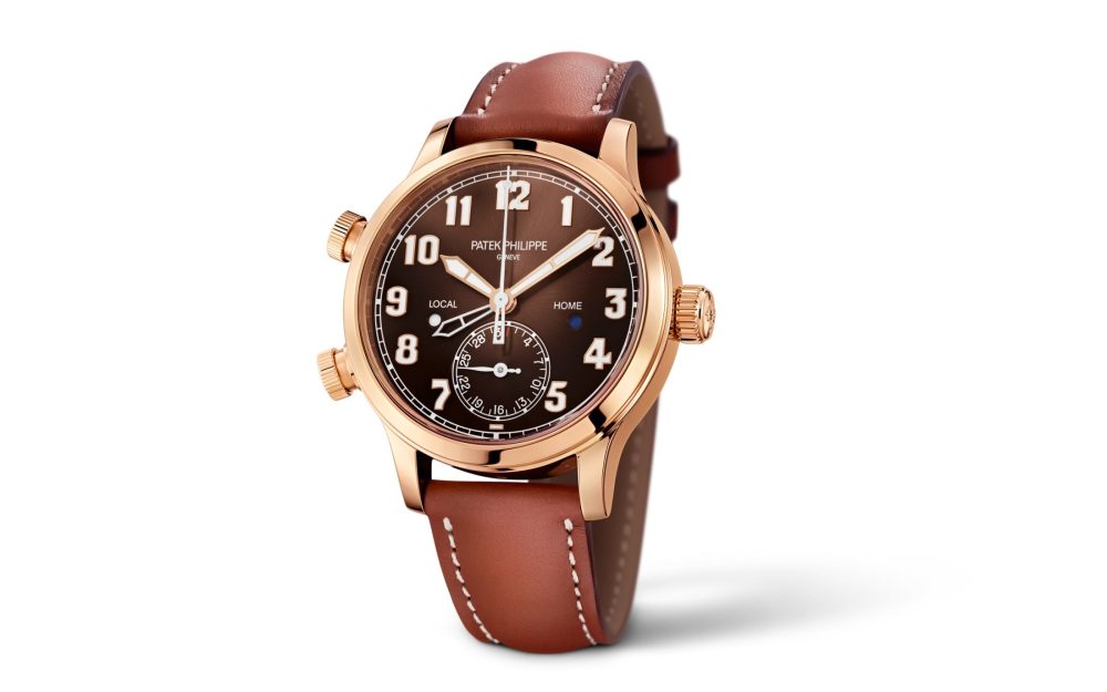 Patek Philippe Complication, 18k Rose Gold, Calatrava Pilot Travel Time 42mm, Ref# 5524R-001