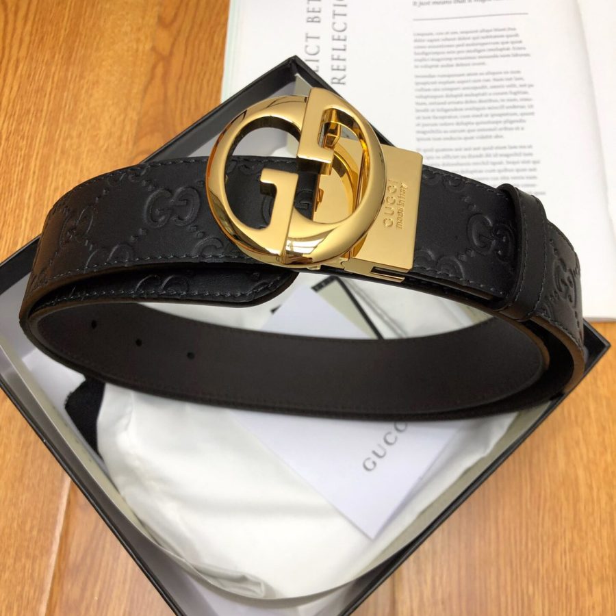 Gucci GG Marmont Reversible Belt Black, Women Belt - Crozus