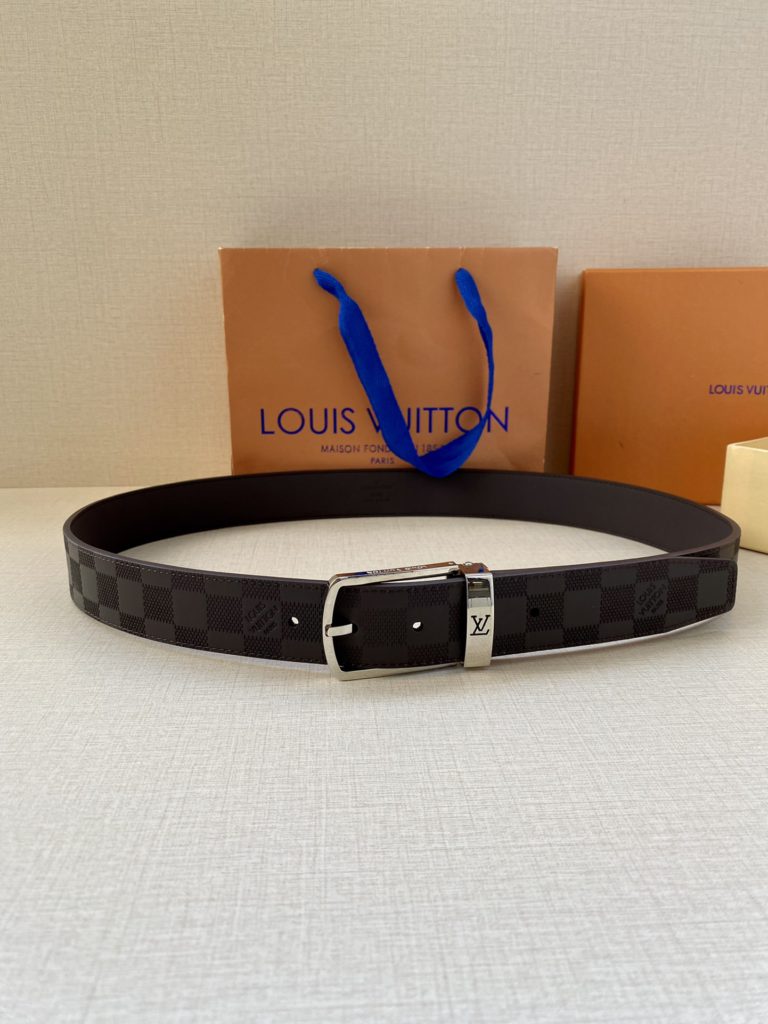 Louis Vuitton Iconic Reversible LV Belt Black LV Women Belt - Crozus