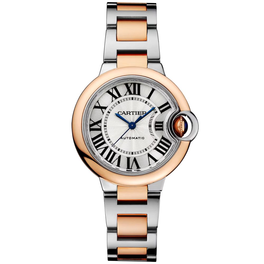 Ballon Bleu de Cartier 33mm 18ct Pink Gold and Steel Watch