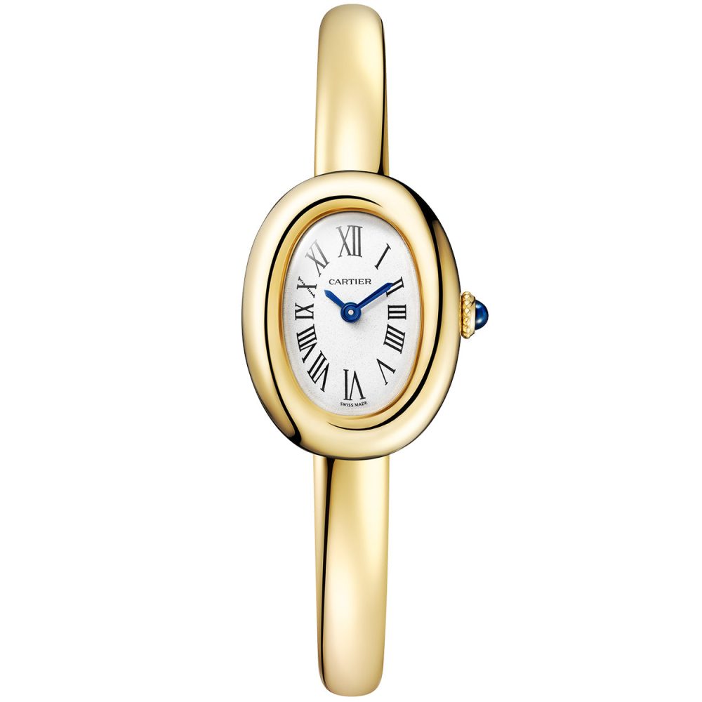 Baignoire Mini Size 17 18ct Yellow Gold Ladies Bangle Watch