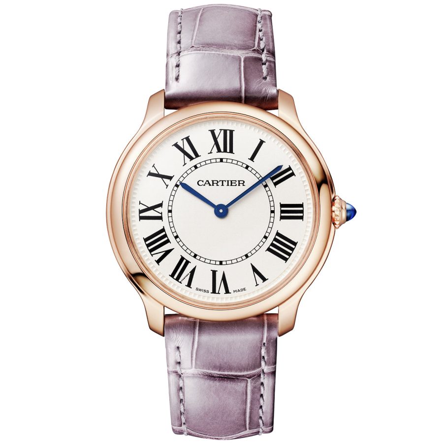 Ronde Louis de Cartier 36mm 18ct Rose Gold Strap Watch