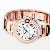 Ballon Bleu de Cartier 33mm 18ct Rose Gold Diamond Set Bracelet Watch