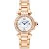 Pasha de Cartier 30mm 18ct Rose Gold Diamond Set Bracelet Watch