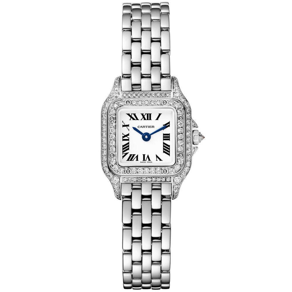 Panthère de Cartier Mini 18ct White Gold Diamond Set Watch