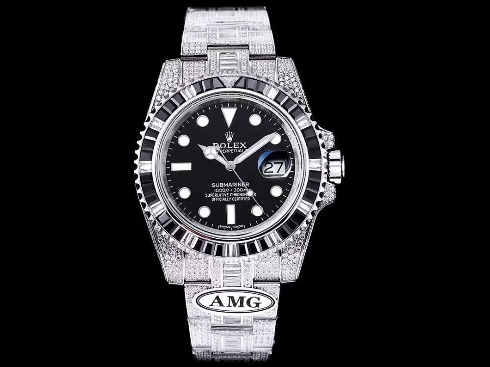 Rolex Submariner Iced Out Ref.116610LN 40mm Black Dial