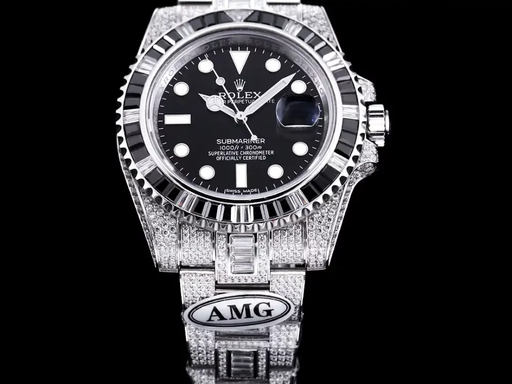 Rolex Submariner Iced Out Ref.116610LN 40mm Black Dial