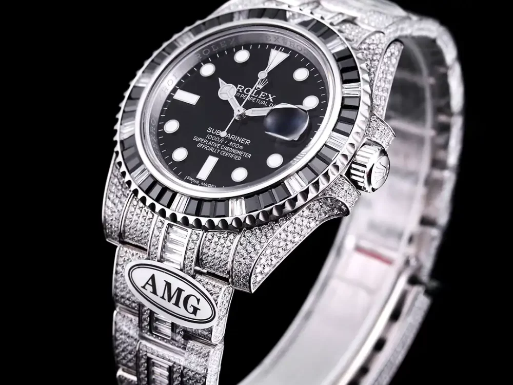 Rolex Submariner Iced Out Ref.116610LN 40mm Black Dial