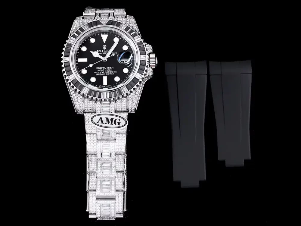 Rolex Submariner Iced Out Ref.116610LN 40mm Black Dial