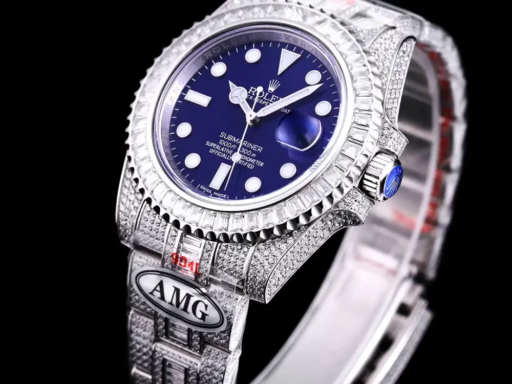 Rolex Submariner Iced Out Ref.116619LB 40mm Blue Dial