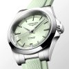 Conquest 34mm Green Sunray Dial Automatic Strap Watch