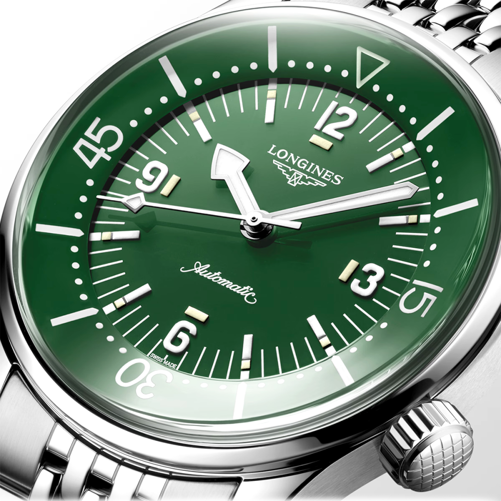 Legend Diver 39mm Green  Dial Men's Automatic Bracelet Watch