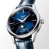 Flagship Heritage 38.5mm Blue Sunray Dial Leather Strap Watch