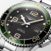 HydroConquest 41mm Black Dial & Green Bezel Men's Bracelet Watch