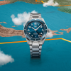 Spirit Zulu Time 42mm Blue Dial & Bezel Automatic Bracelet Watch