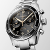 Spirit Flyback 42mm Sunray Black Dial Chronograph Bracelet Watch