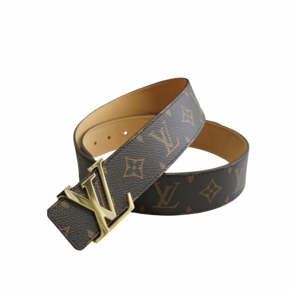 Louis Vuitton LV Initiales Monogram Canvas Belt Brown For Women M9608V - Crozus