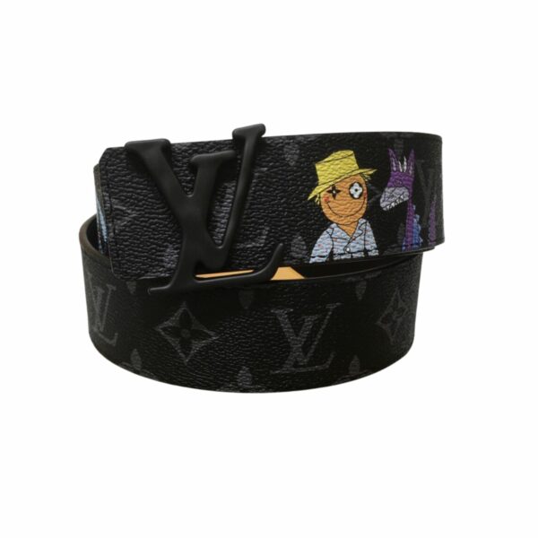 Louis Vuitton Cartoon Monogram Canvas Belt Black For Women - Crozus