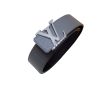 Louis Vuitton Silver Tone Buckle LV Iconic Belt Dark Grey For Women - Crozus