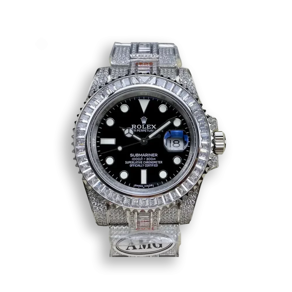 Rolex Submariner Iced Out Ref.116610LN 41mm Black Dial