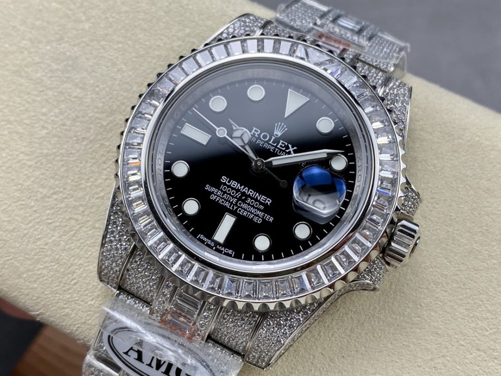 Rolex Submariner Iced Out Ref.116610LN-1 41mm Black Dial